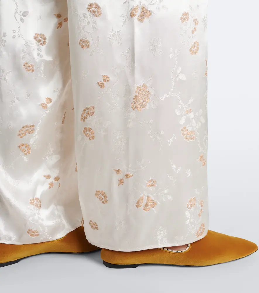 DÔEN Dôen Lavona floral jacquard wide-leg pants | Thumbnail 4 DÔEN Dôen Lavona floral jacquard wide-leg pants | Thumbnail 4