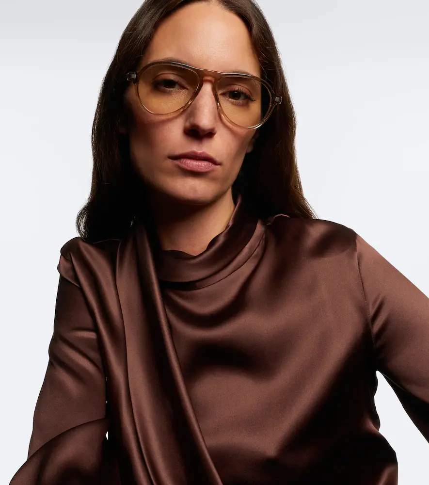 Brunello Cucinelli Sartorial Sunset aviator glasses | Thumbnail 5