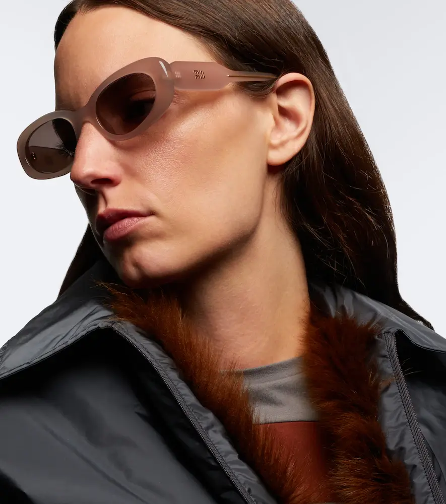 Miu Miu Signature oval sunglasses | Thumbnail 5 Miu Miu Signature oval sunglasses | Thumbnail 5