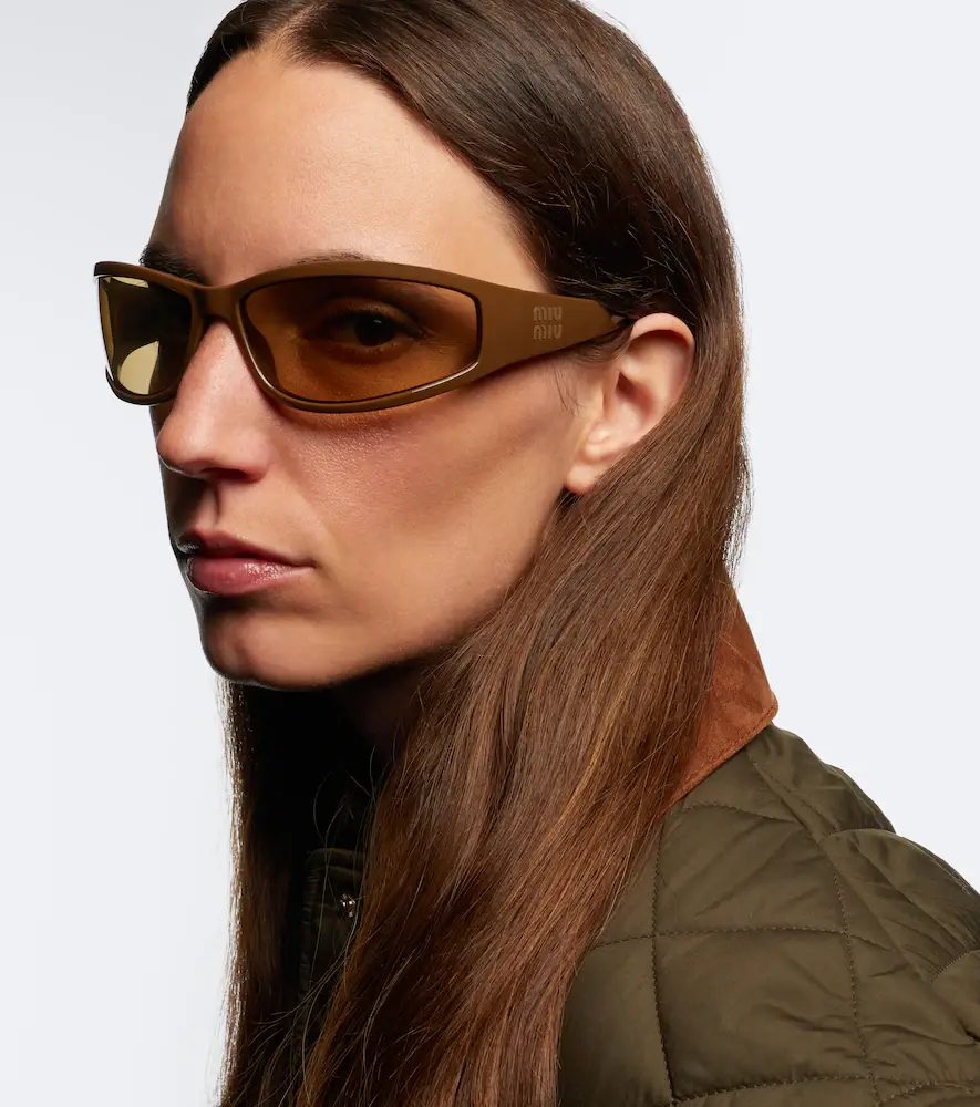 Miu Miu Signature rectangular sunglasses | Thumbnail 4 Miu Miu Signature rectangular sunglasses | Thumbnail 4
