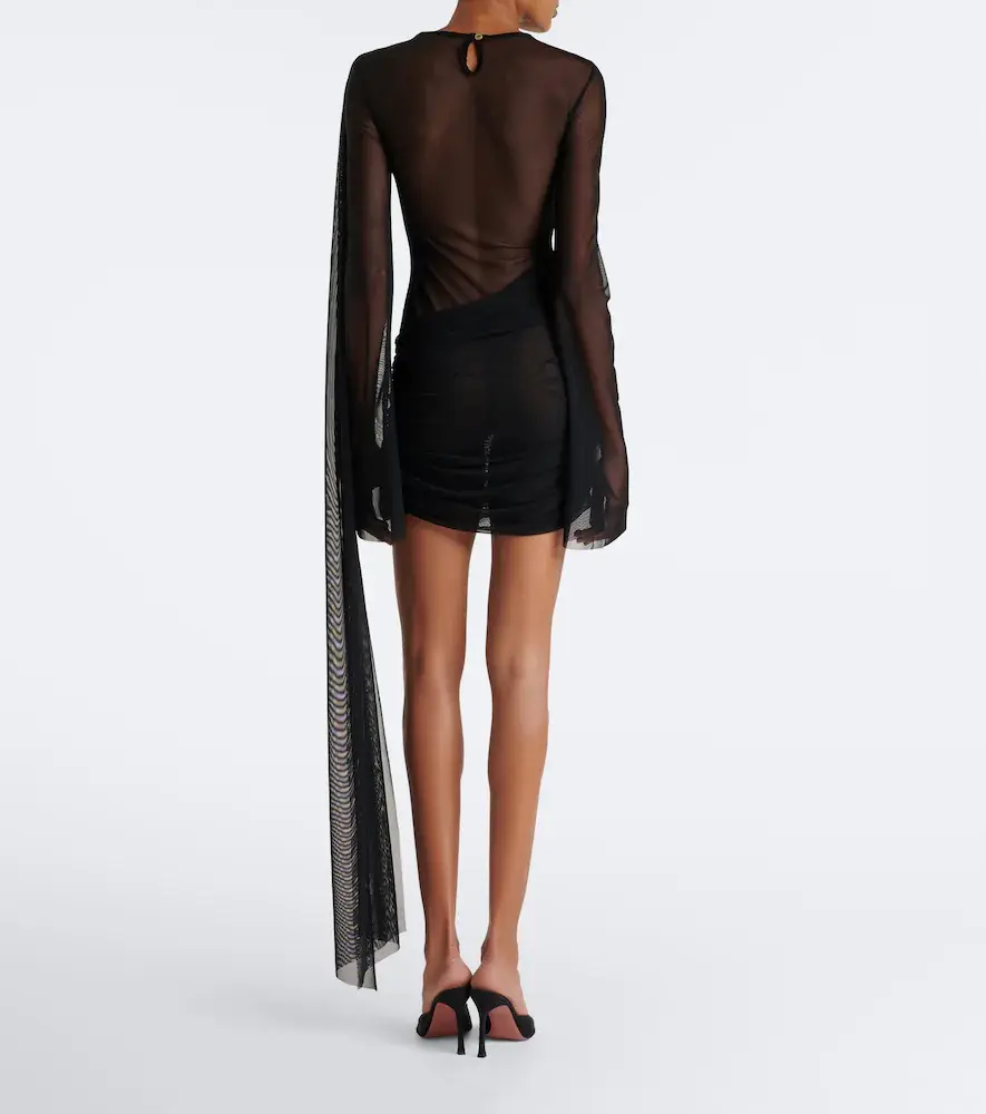 Bananhot Marissa draped sheer minidress | Thumbnail 3 Bananhot Marissa draped sheer minidress | Thumbnail 3