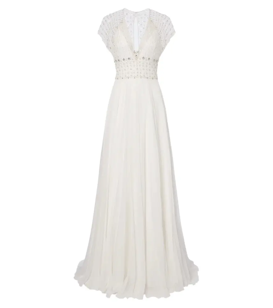 Jenny Packham Bridal Momento tulle and silk chiffon gown