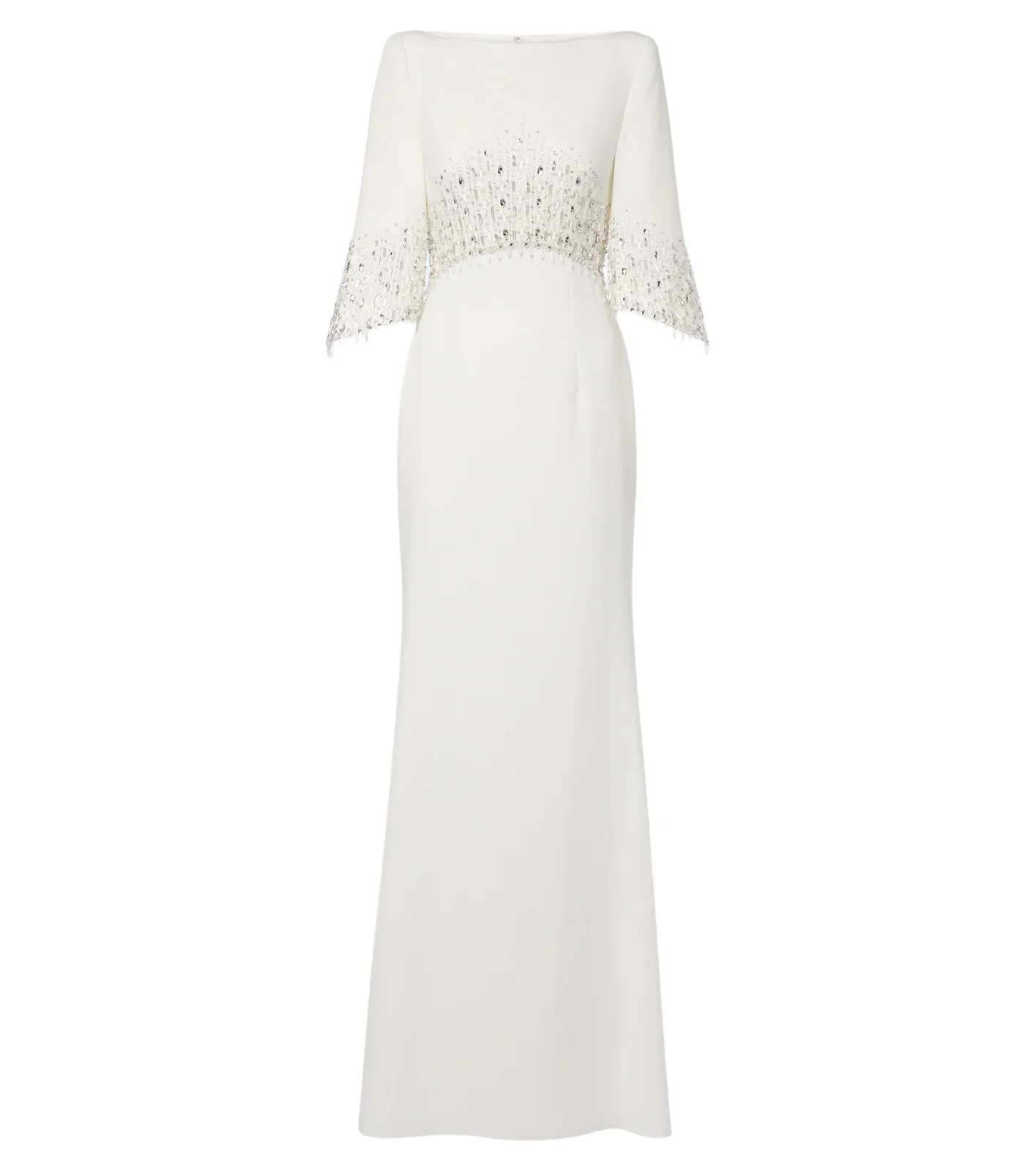 Jenny Packham Bridal Electra embellished crêpe gown