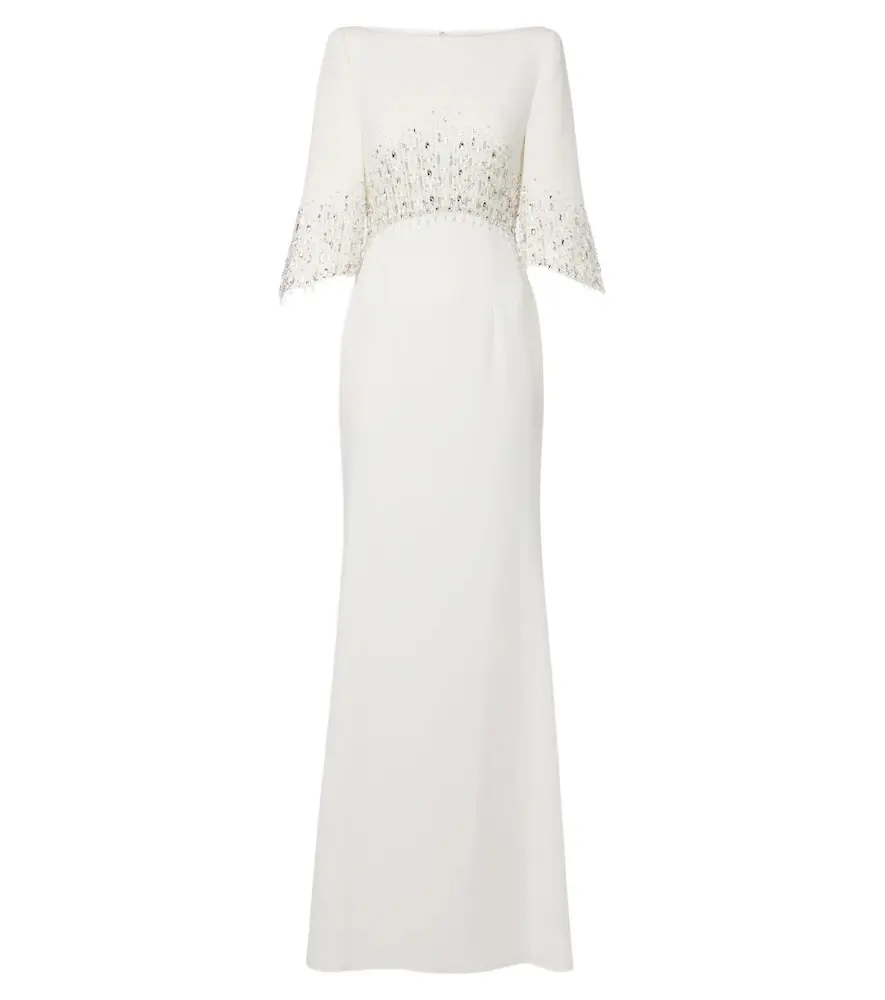 Bridal Electra embellished crêpe gown Bridal Electra embellished crêpe gown