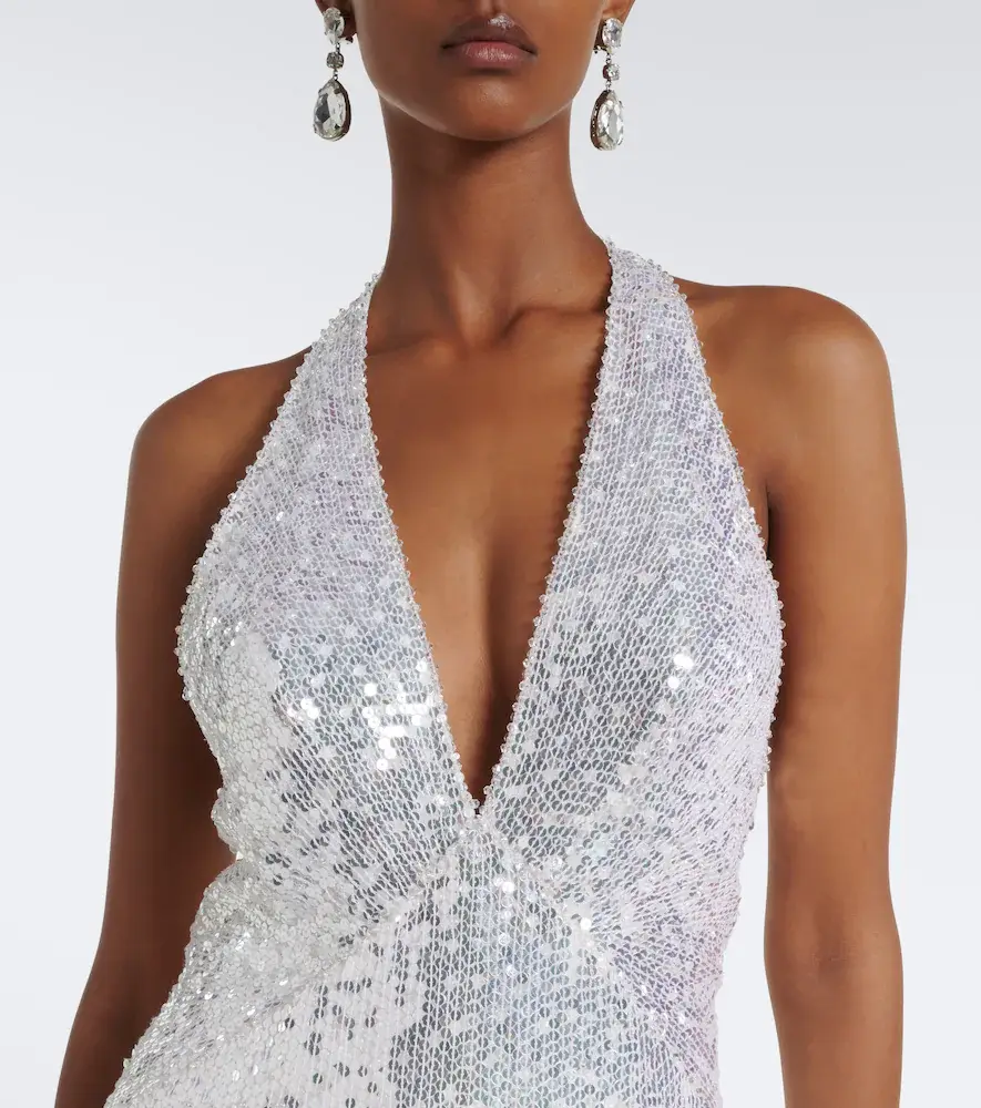 Jenny Packham Mermaid sequined halterneck gown | Thumbnail 6 Jenny Packham Mermaid sequined halterneck gown | Thumbnail 6