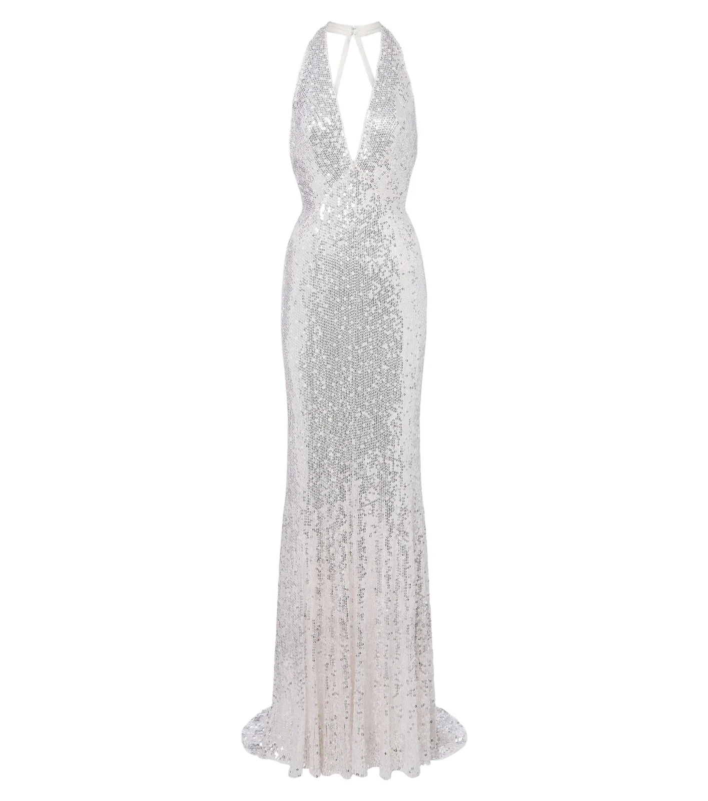 Mermaid sequined halterneck gown Mermaid sequined halterneck gown