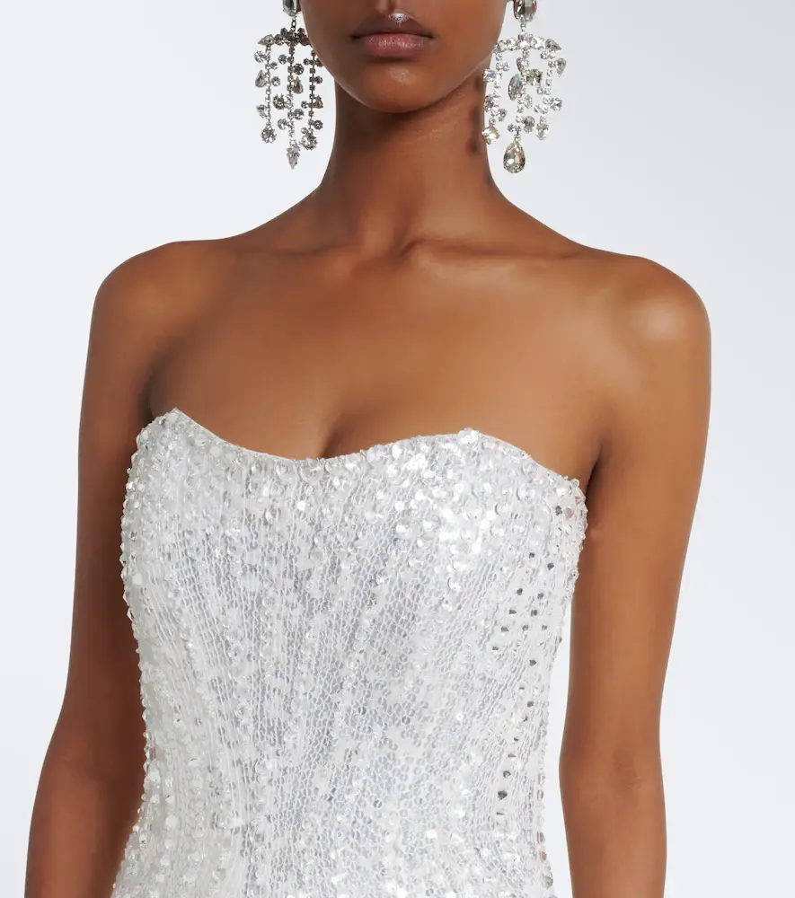 Jenny Packham Floating Heart sequined strapless gown | Thumbnail 2 Jenny Packham Floating Heart sequined strapless gown | Thumbnail 2