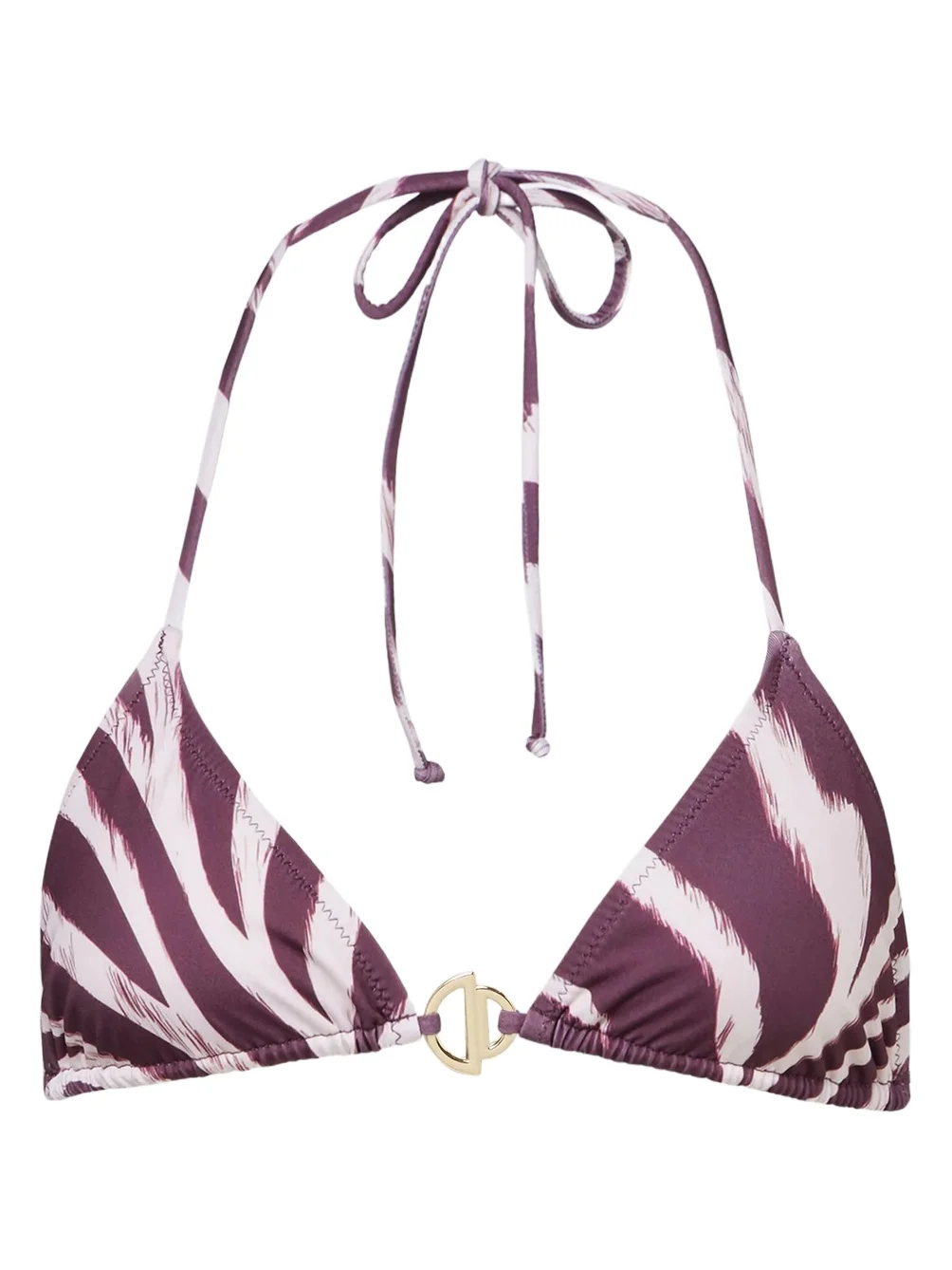 Berry printed bikini top
