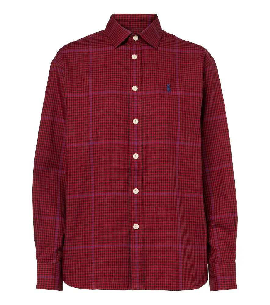 Plaid cotton twill shirt Plaid cotton twill shirt