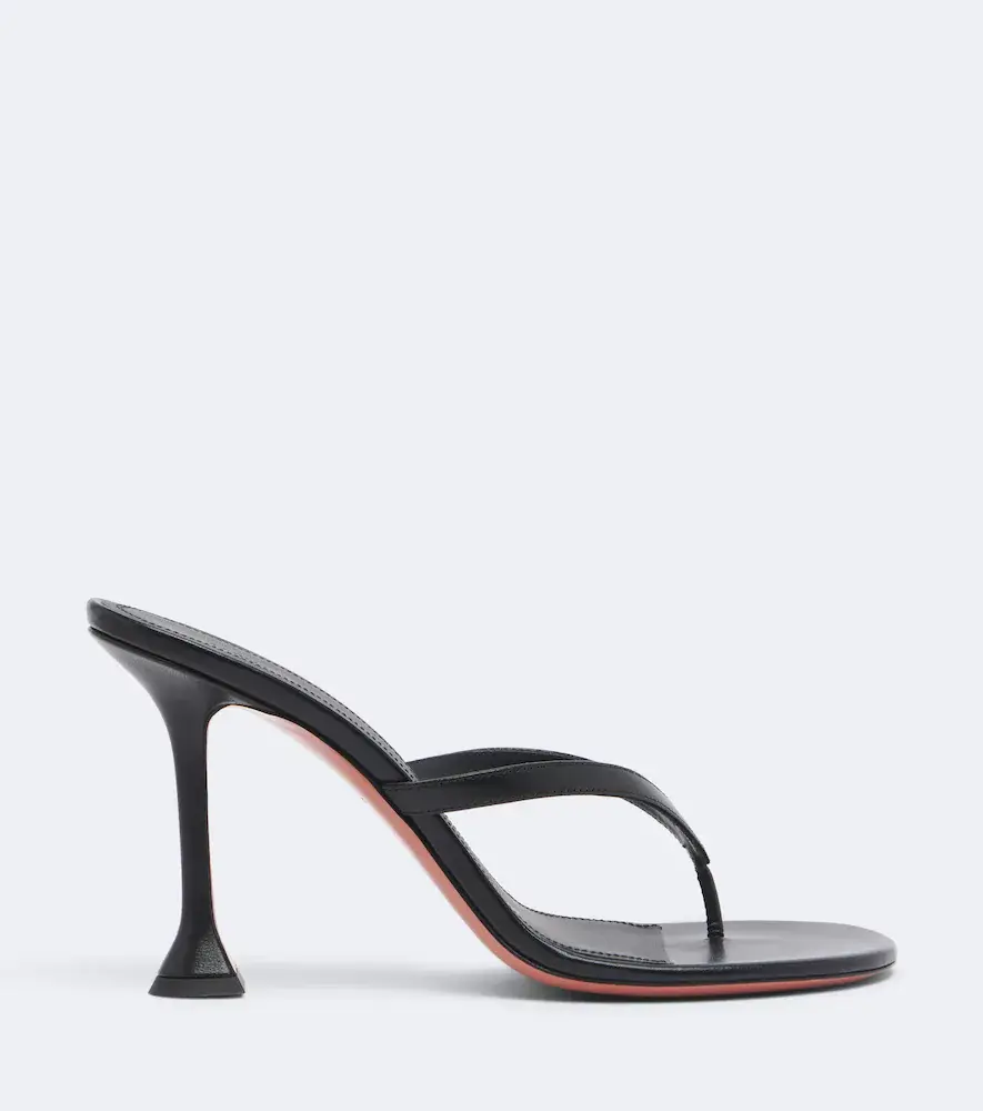 Amina Muaddi Juliette leather thong sandals | Thumbnail 2 Amina Muaddi Juliette leather thong sandals | Thumbnail 2