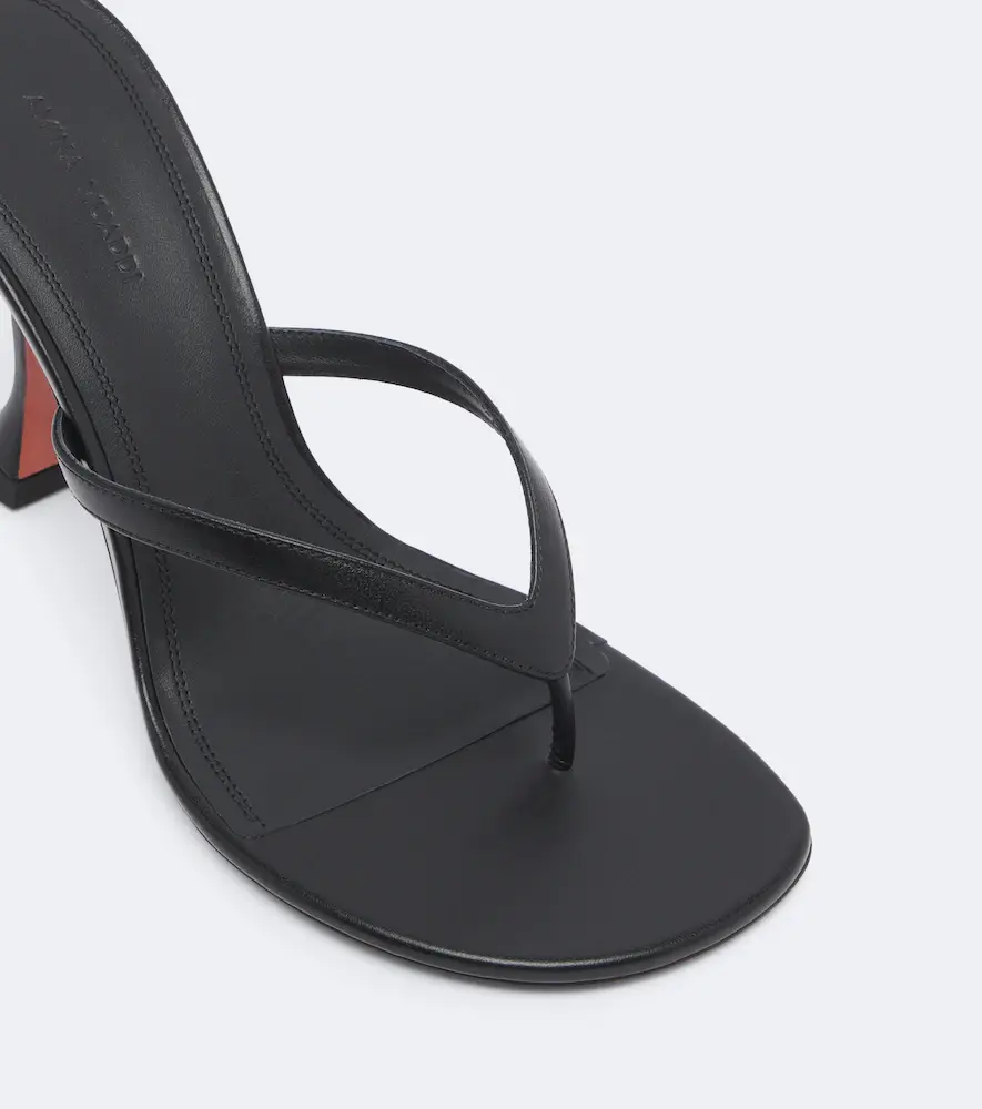 Amina Muaddi Juliette leather thong sandals | Thumbnail 3 Amina Muaddi Juliette leather thong sandals | Thumbnail 3