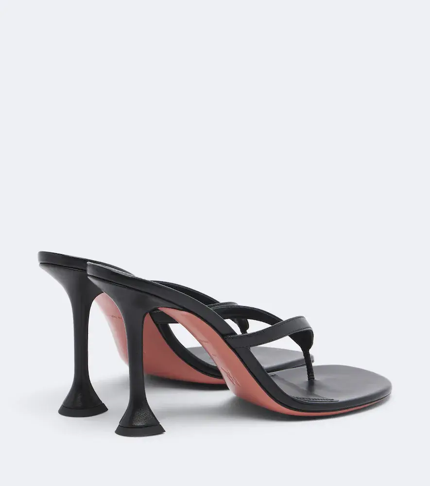 Amina Muaddi Juliette leather thong sandals | Thumbnail 4 Amina Muaddi Juliette leather thong sandals | Thumbnail 4