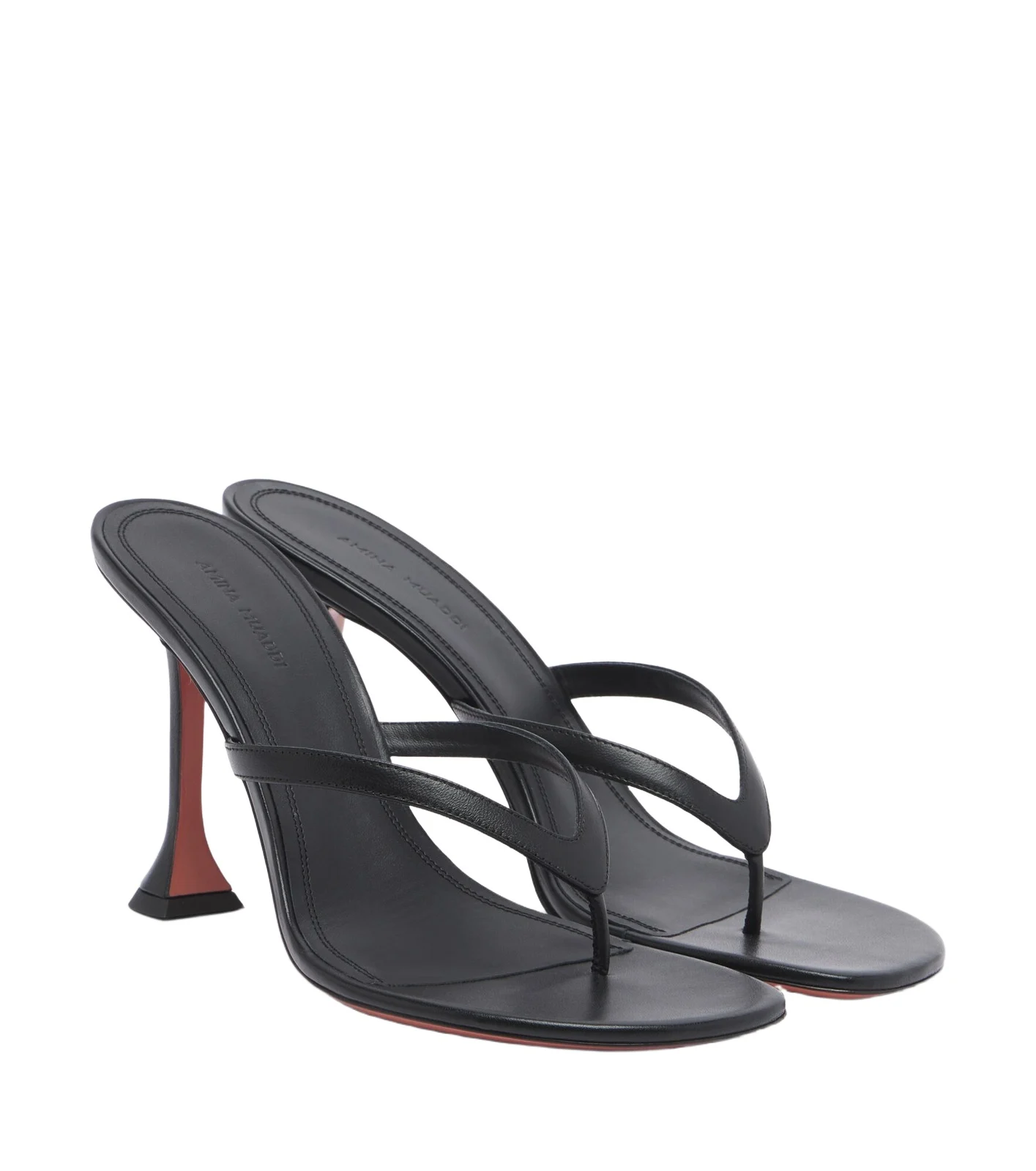 Amina Muaddi Juliette leather thong sandals