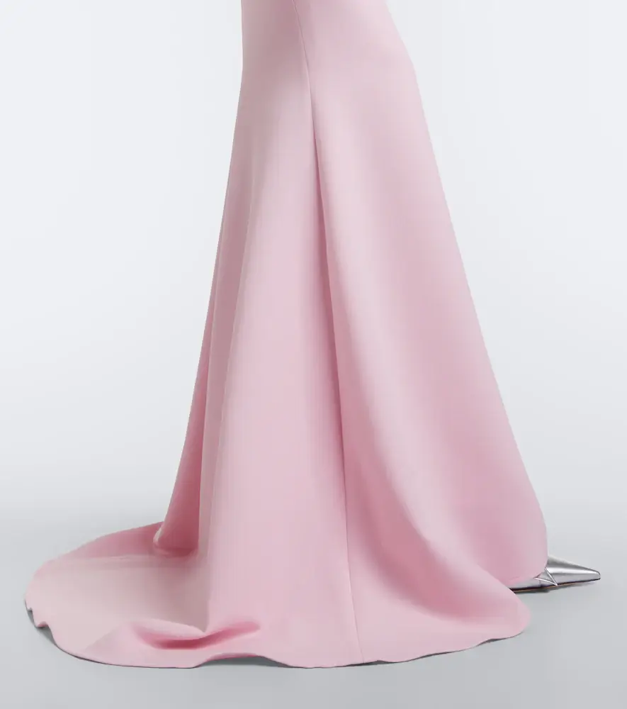 Safiyaa Loura peplum crêpe gown | Thumbnail 4 Safiyaa Loura peplum crêpe gown | Thumbnail 4