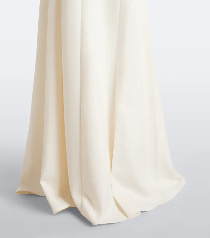 Safiyaa Bridal Amadora off-shoulder crêpe gown | Thumbnail 4 Safiyaa Bridal Amadora off-shoulder crêpe gown | Thumbnail 4