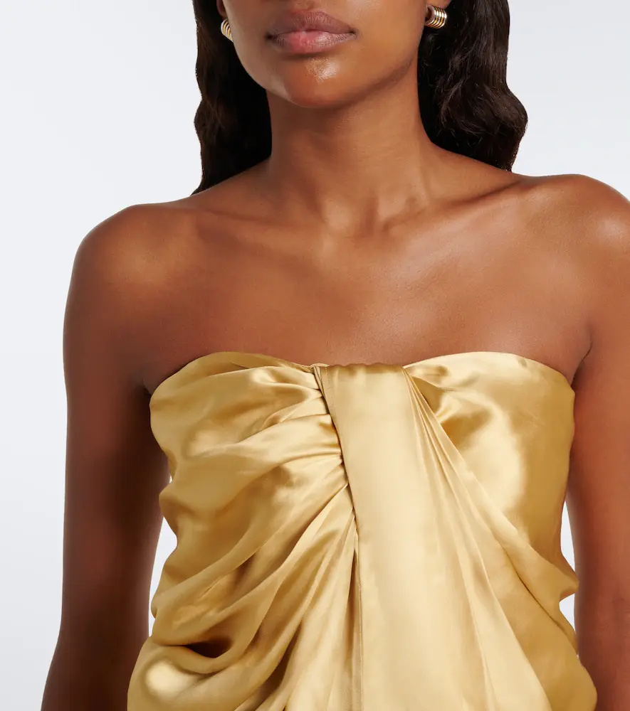 Tove Eden gathered silk satin bustier top | Thumbnail 6 Tove Eden gathered silk satin bustier top | Thumbnail 6
