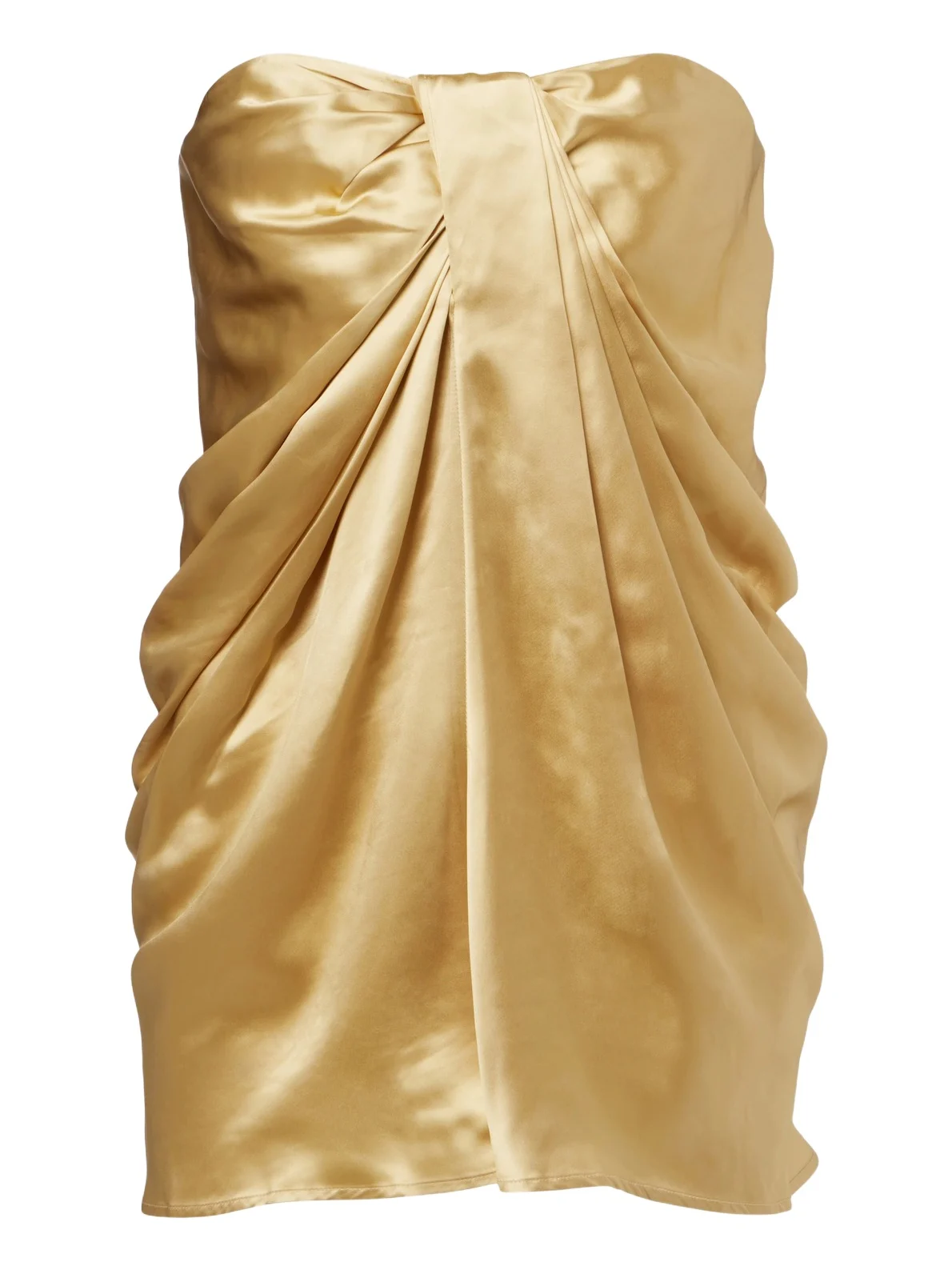 Eden gathered silk satin bustier top Eden gathered silk satin bustier top