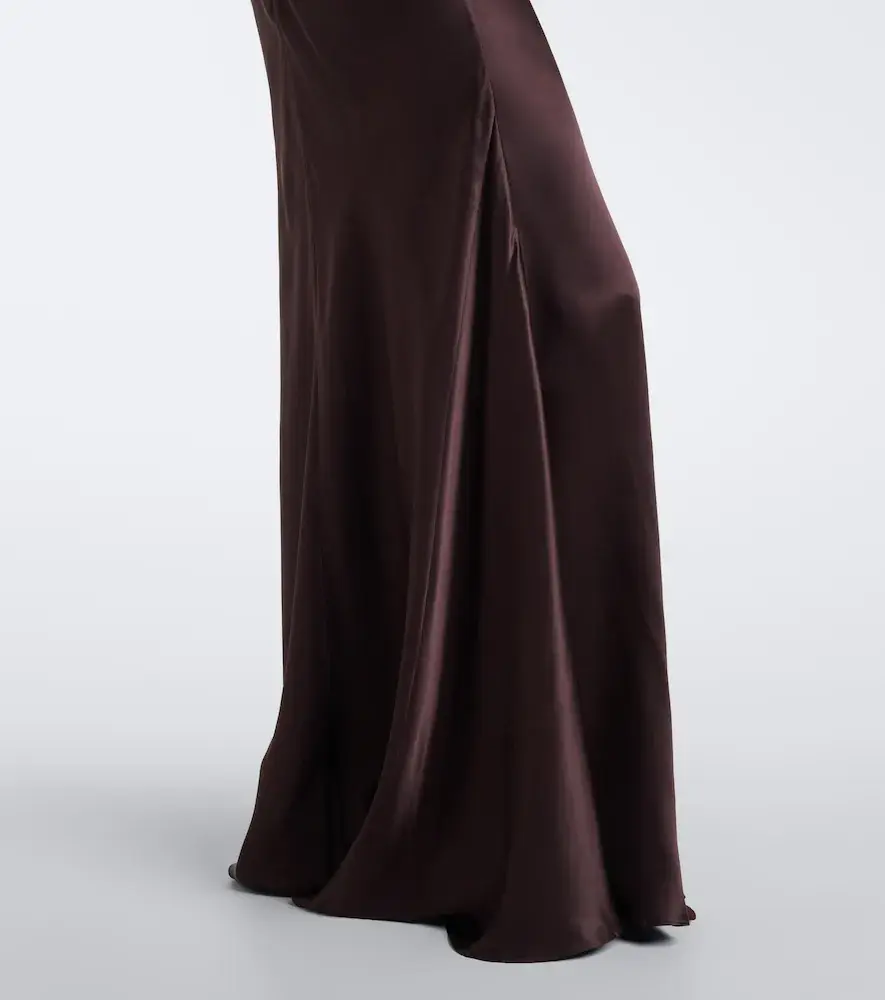 Tove Saige gathered satin gown | Thumbnail 5