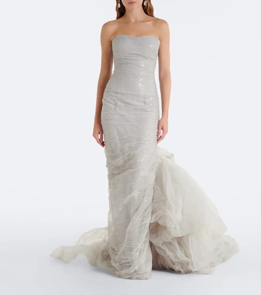Marmar Halim Sequined bustier gown | Thumbnail 5 Marmar Halim Sequined bustier gown | Thumbnail 5