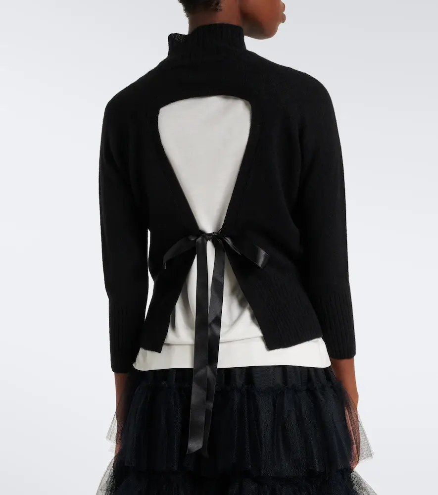 Simone Rocha Embellished cashmere turtleneck sweater | Thumbnail 3