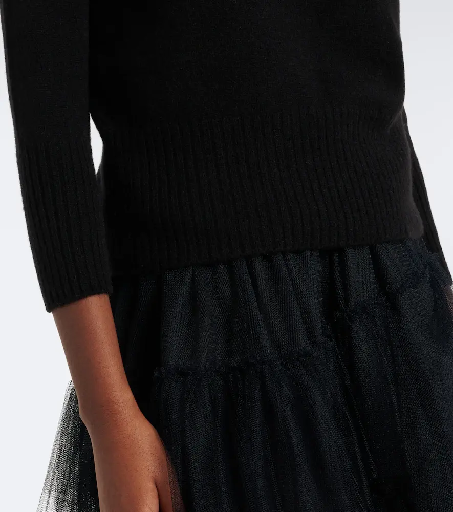 Simone Rocha Embellished cashmere turtleneck sweater | Thumbnail 4
