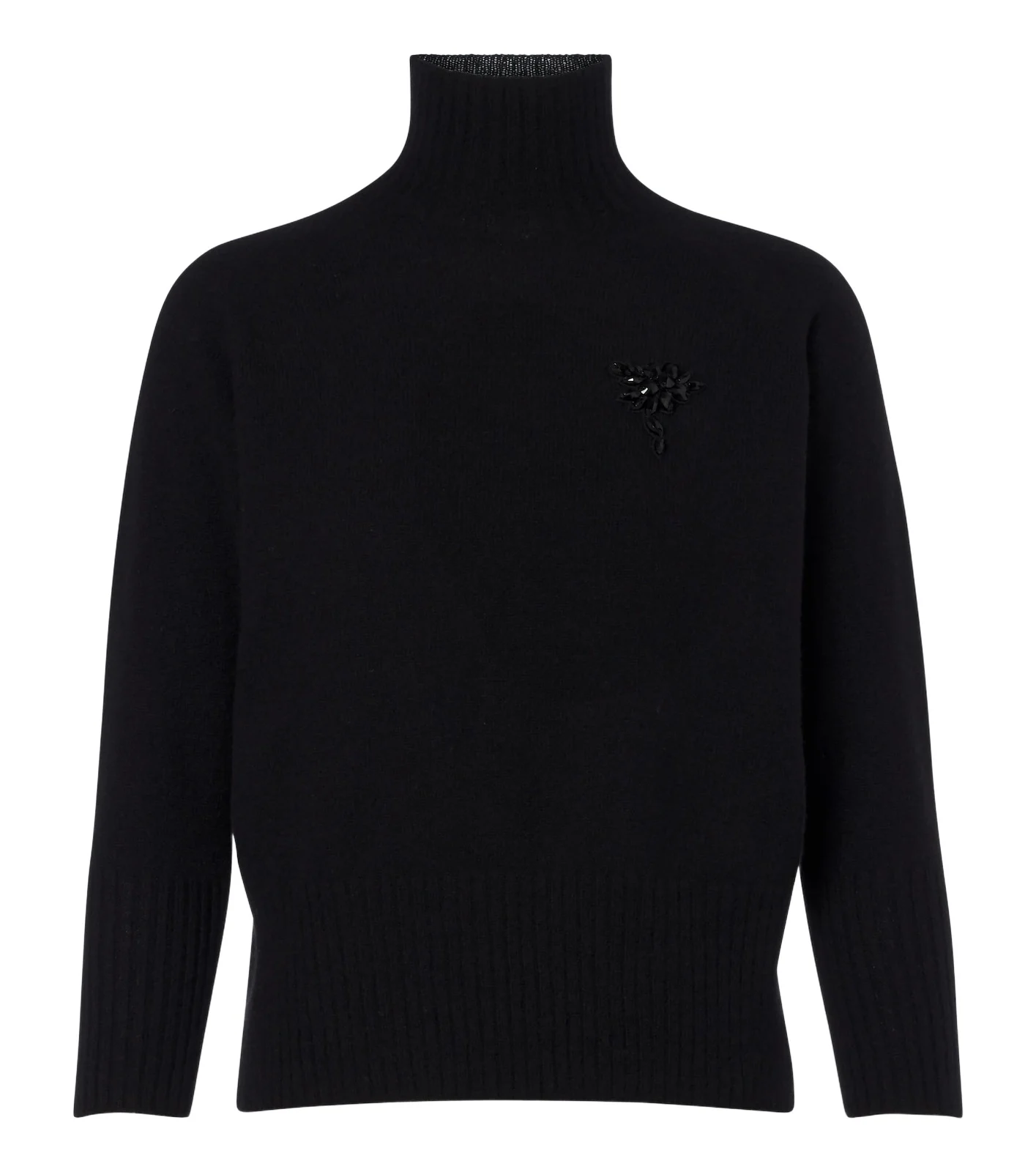 Simone Rocha Embellished cashmere turtleneck sweater