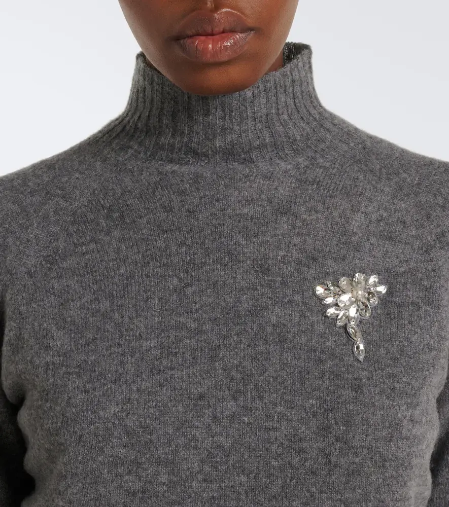 Simone Rocha Embellished cashmere turtleneck sweater | Thumbnail 6 Simone Rocha Embellished cashmere turtleneck sweater | Thumbnail 6