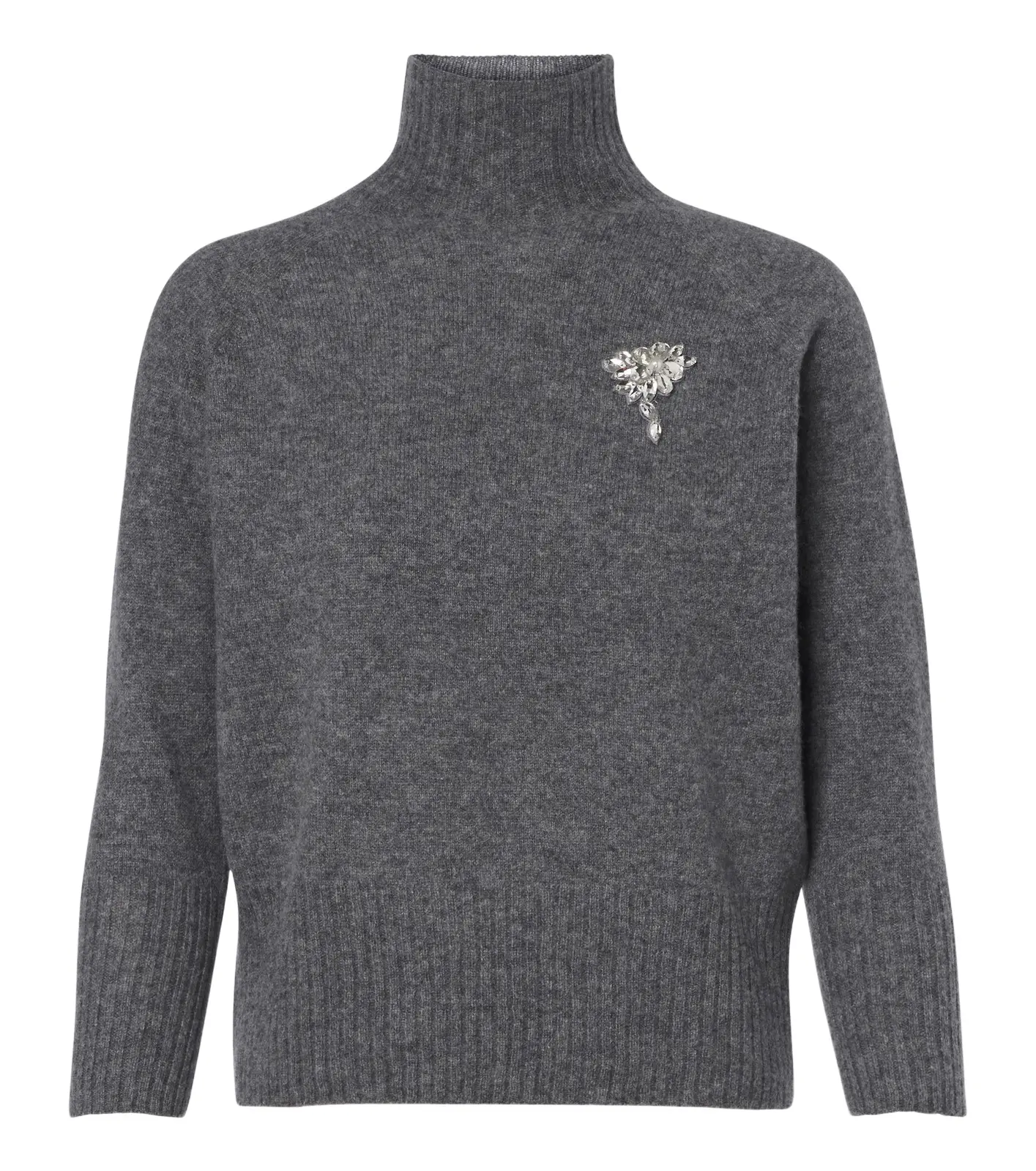 Simone Rocha Embellished cashmere turtleneck sweater