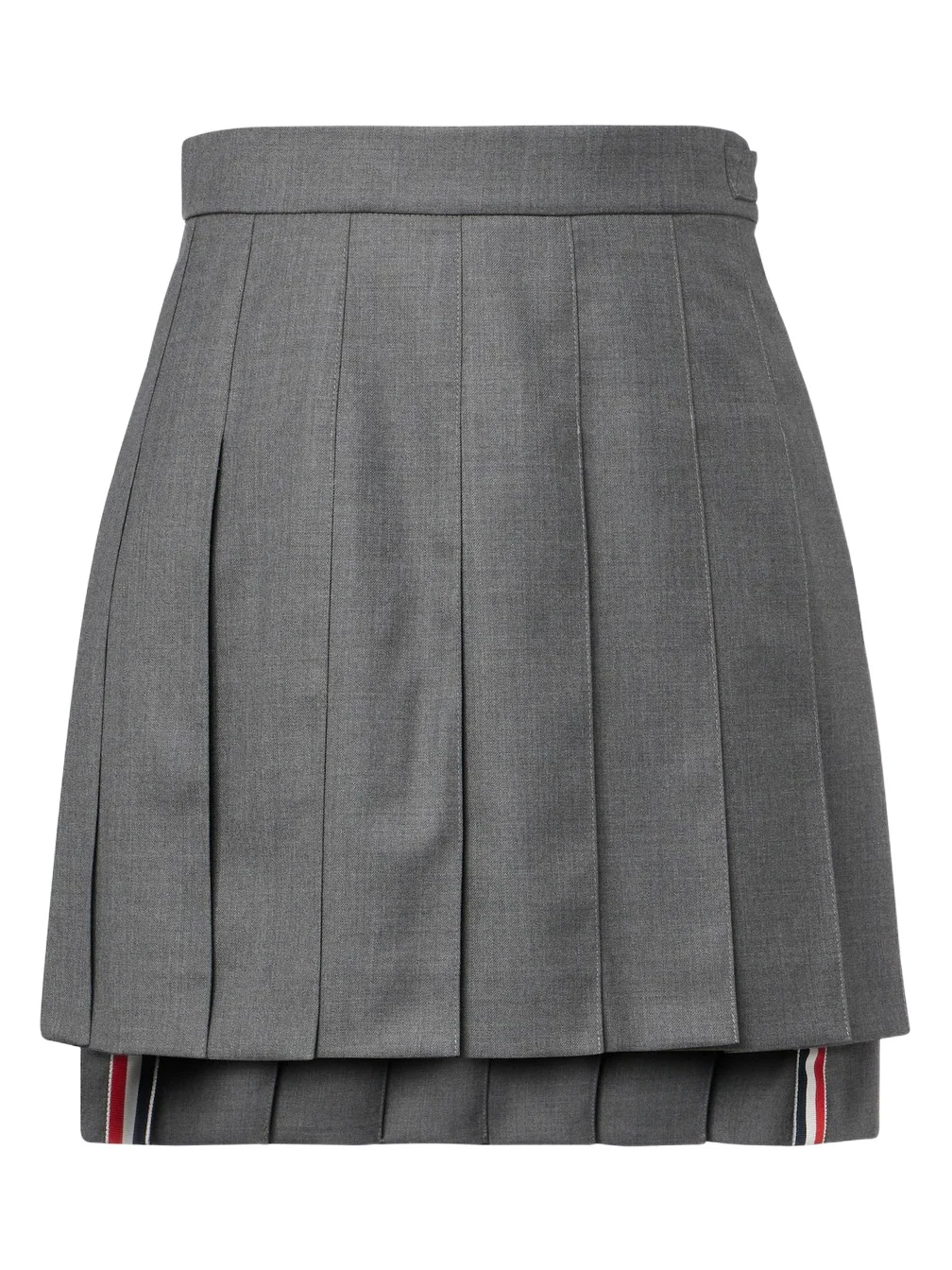Thom Browne Pleated wool miniskirt