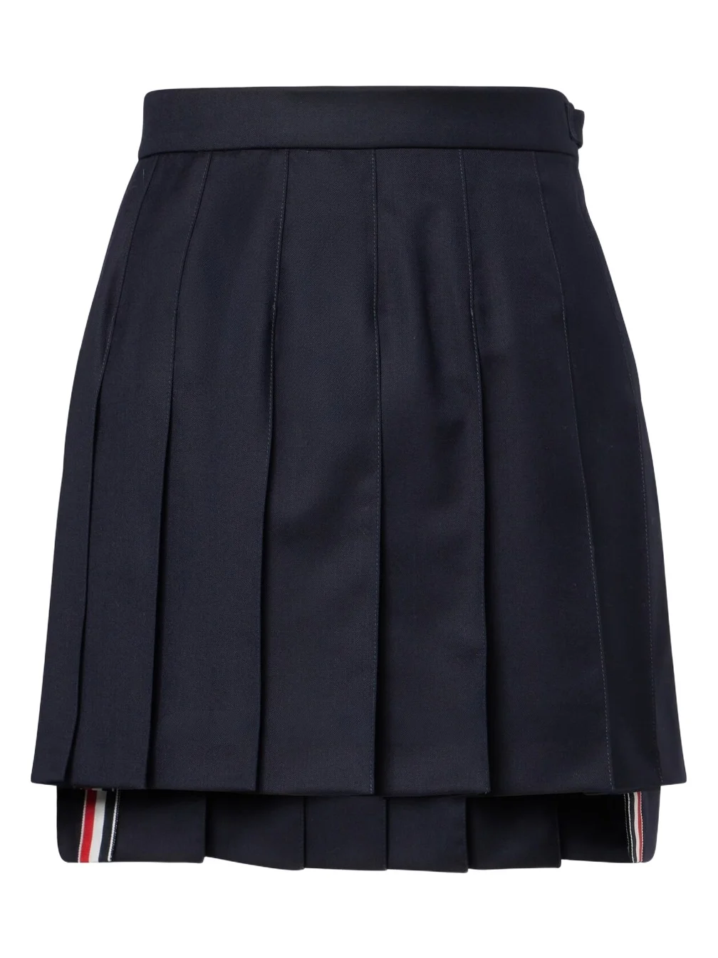 Thom Browne Pleated wool miniskirt