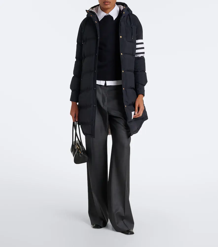 Thom Browne 4-Bar hooded down coat | Thumbnail 2 Thom Browne 4-Bar hooded down coat | Thumbnail 2