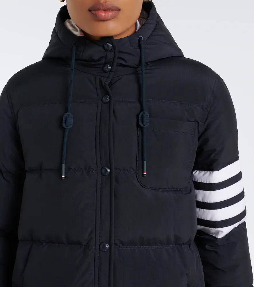 Thom Browne 4-Bar hooded down coat | Thumbnail 4 Thom Browne 4-Bar hooded down coat | Thumbnail 4