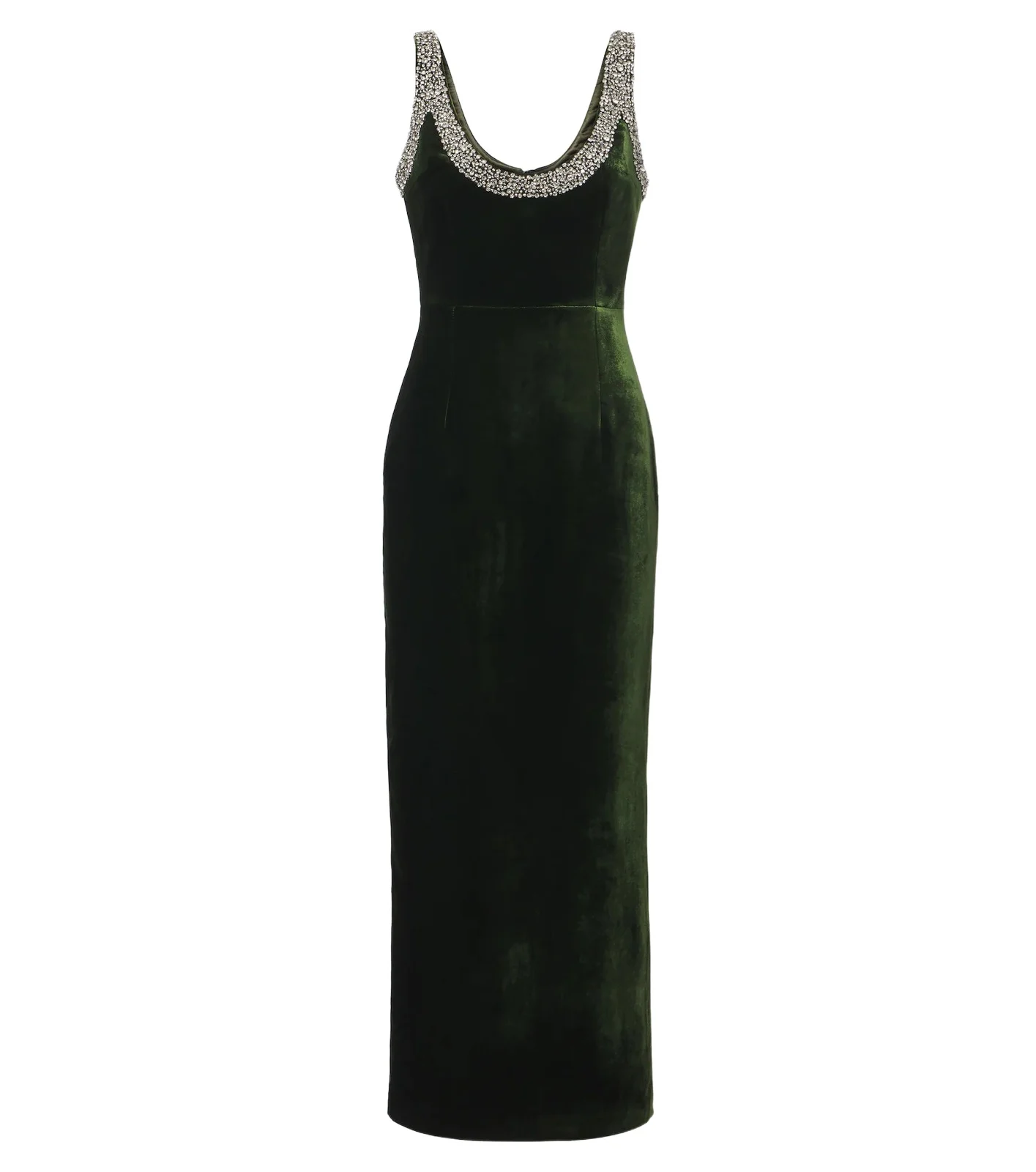 The New Arrivals Ilkyaz Ozel Embellished velvet cocktail dress