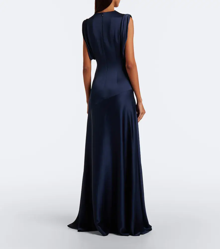 Erdem Draped embellished satin cady gown | Thumbnail 6