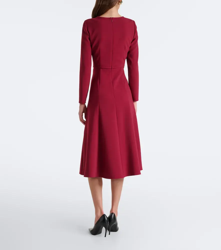 Carolina Herrera Bow-detail crêpe midi dress | Thumbnail 5 Carolina Herrera Bow-detail crêpe midi dress | Thumbnail 5