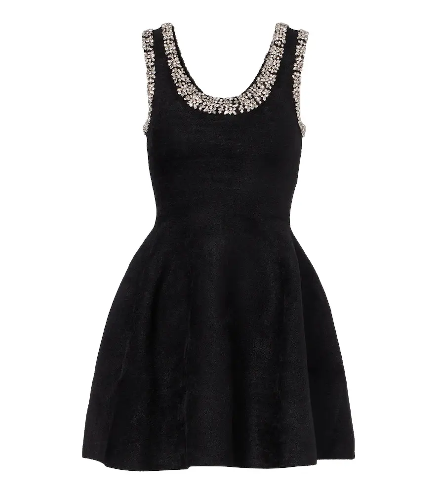 Leona crystal-embellished minidress Leona crystal-embellished minidress