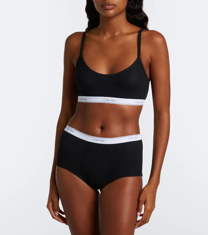 Calvin Klein Collection Thaïs ribbed-knit cotton-blend briefs | Thumbnail 4 Calvin Klein Collection Thaïs ribbed-knit cotton-blend briefs | Thumbnail 4
