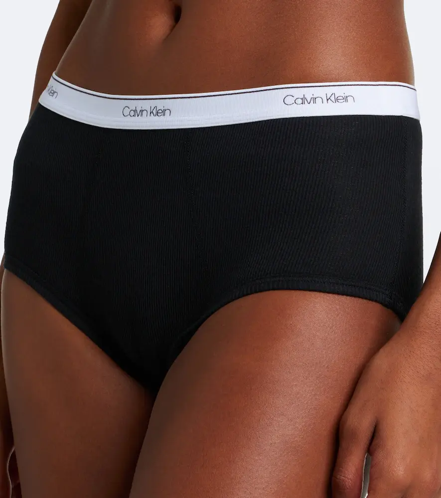 Calvin Klein Collection Thaïs ribbed-knit cotton-blend briefs | Thumbnail 5 Calvin Klein Collection Thaïs ribbed-knit cotton-blend briefs | Thumbnail 5