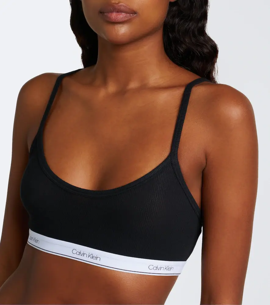 Calvin Klein Collection Sienna ribbed-knit cotton-blend bralette | Thumbnail 5 Calvin Klein Collection Sienna ribbed-knit cotton-blend bralette | Thumbnail 5