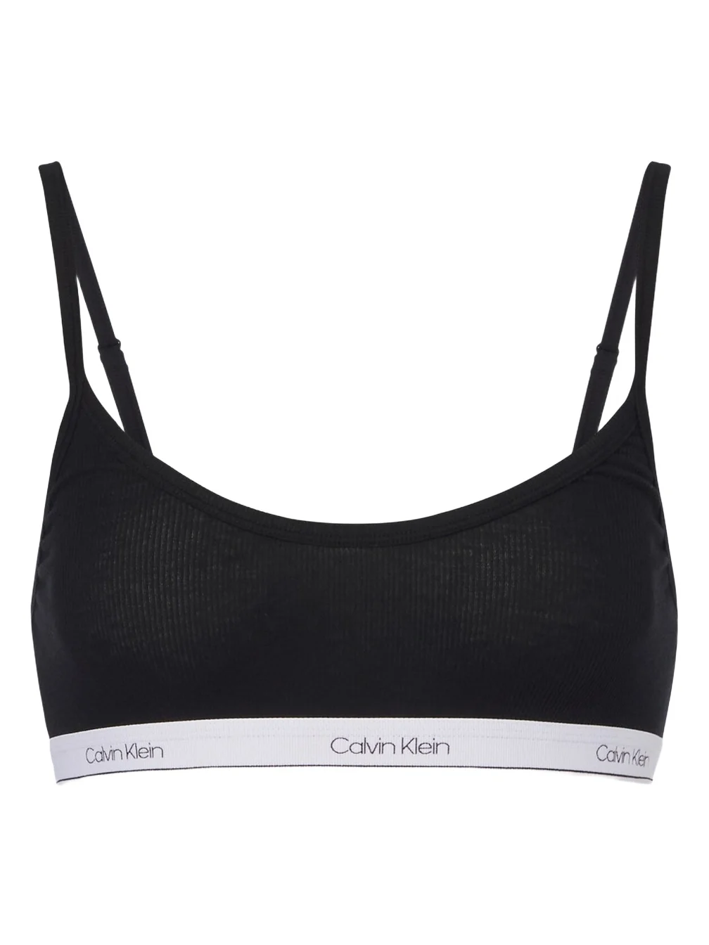 Calvin Klein Collection Sienna ribbed-knit cotton-blend bralette