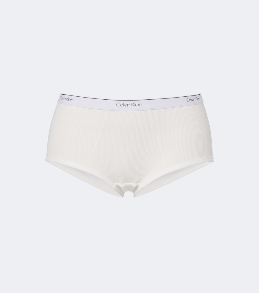 Calvin Klein Collection Thaïs ribbed-knit cotton-blend briefs