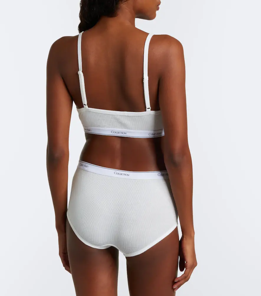 Calvin Klein Collection Thaïs ribbed-knit cotton-blend briefs | Thumbnail 4 Calvin Klein Collection Thaïs ribbed-knit cotton-blend briefs | Thumbnail 4