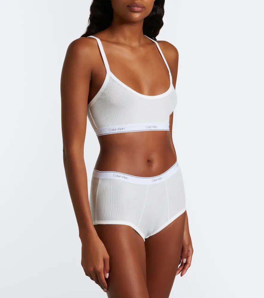 Calvin Klein Collection Thaïs ribbed-knit cotton-blend briefs | Thumbnail 5 Calvin Klein Collection Thaïs ribbed-knit cotton-blend briefs | Thumbnail 5