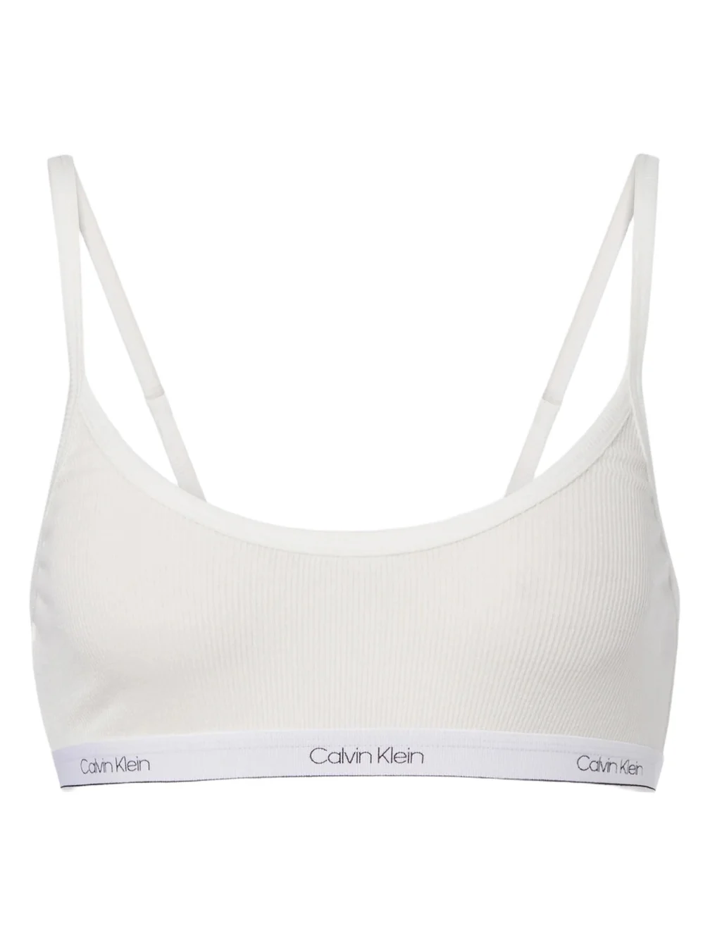 Calvin Klein Collection Sienna ribbed-knit cotton-blend bralette
