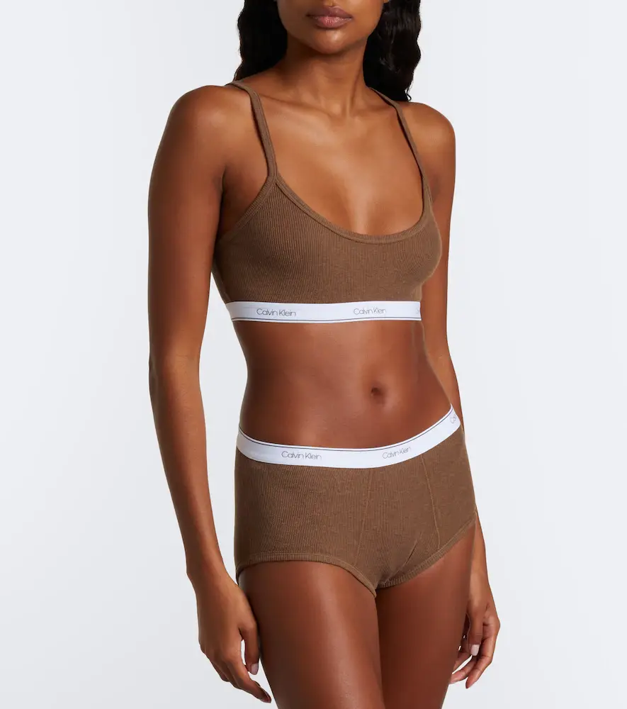 Calvin Klein Collection Thaïs ribbed-knit cotton-blend briefs | Thumbnail 4 Calvin Klein Collection Thaïs ribbed-knit cotton-blend briefs | Thumbnail 4