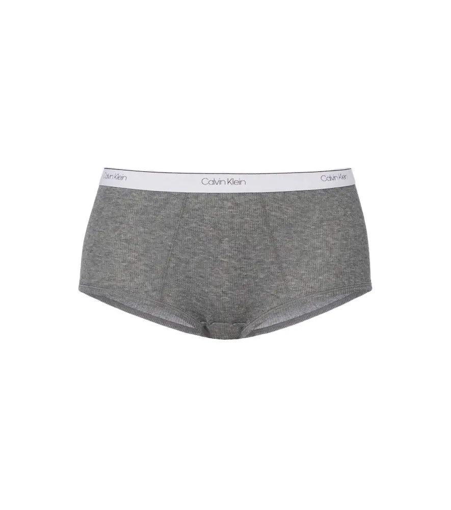 Calvin Klein Collection Thaïs ribbed-knit cotton-blend briefs