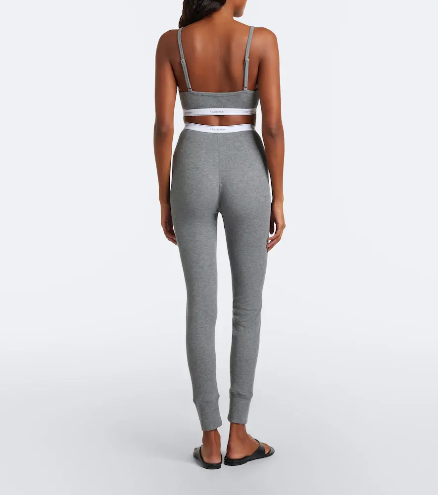 Calvin Klein Collection Rosalie ribbed-knit cotton-blend leggings | Thumbnail 5 Calvin Klein Collection Rosalie ribbed-knit cotton-blend leggings | Thumbnail 5