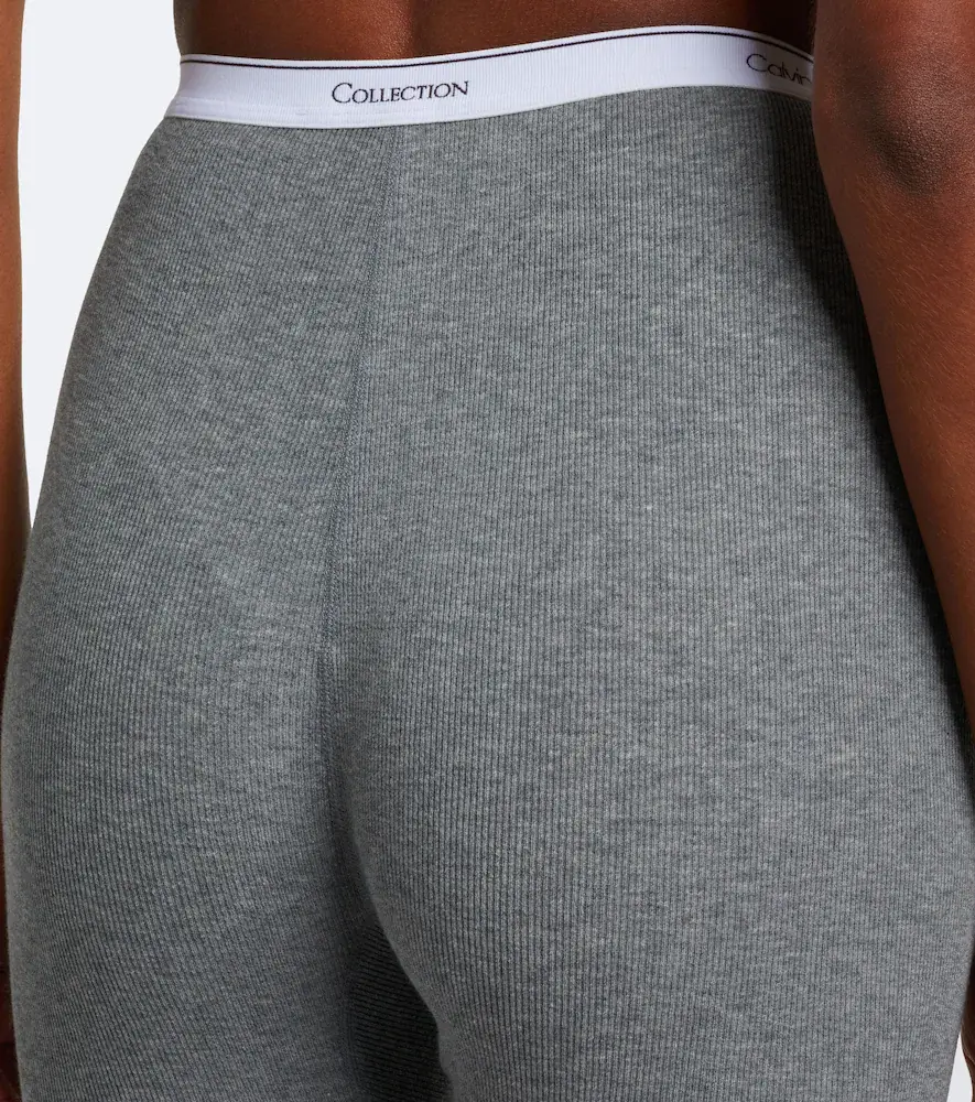 Calvin Klein Collection Rosalie ribbed-knit cotton-blend leggings | Thumbnail 6 Calvin Klein Collection Rosalie ribbed-knit cotton-blend leggings | Thumbnail 6