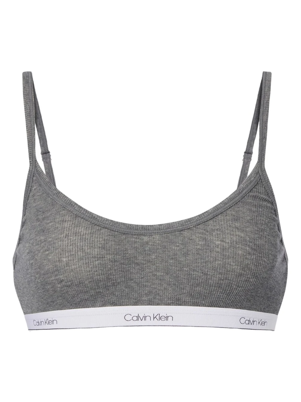 Calvin Klein Collection Sienna ribbed-knit cotton-blend bralette