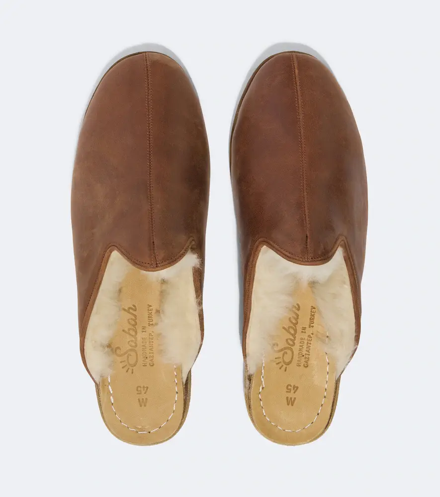 Sabah Shearling-lined leather mules | Thumbnail 3